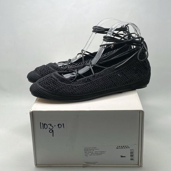 Isabel Marant Belna open-knit ballet flats size 39 - Picture 11 of 13
